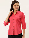Pink Textured Cambric Shirt - Taurusshop.com