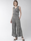 Grey Solid Modal Rayon Jumpsuit - Taurusshop.com