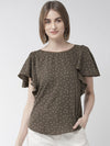 Grey Printed Modal Rayon Top - Taurusshop.com
