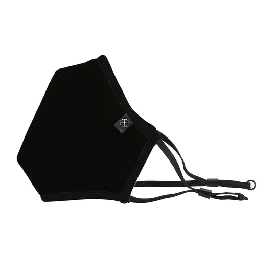 Taurus Black Solid Jersey Knit Mask