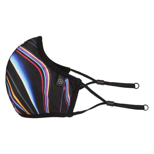 Taurus Black Printed Jersey Knit Mask