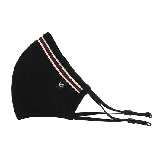 Taurus Black Solid Jersey Knit Mask