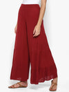 Rose Solid Rayon Crepe Palazzo - Taurusshop.com