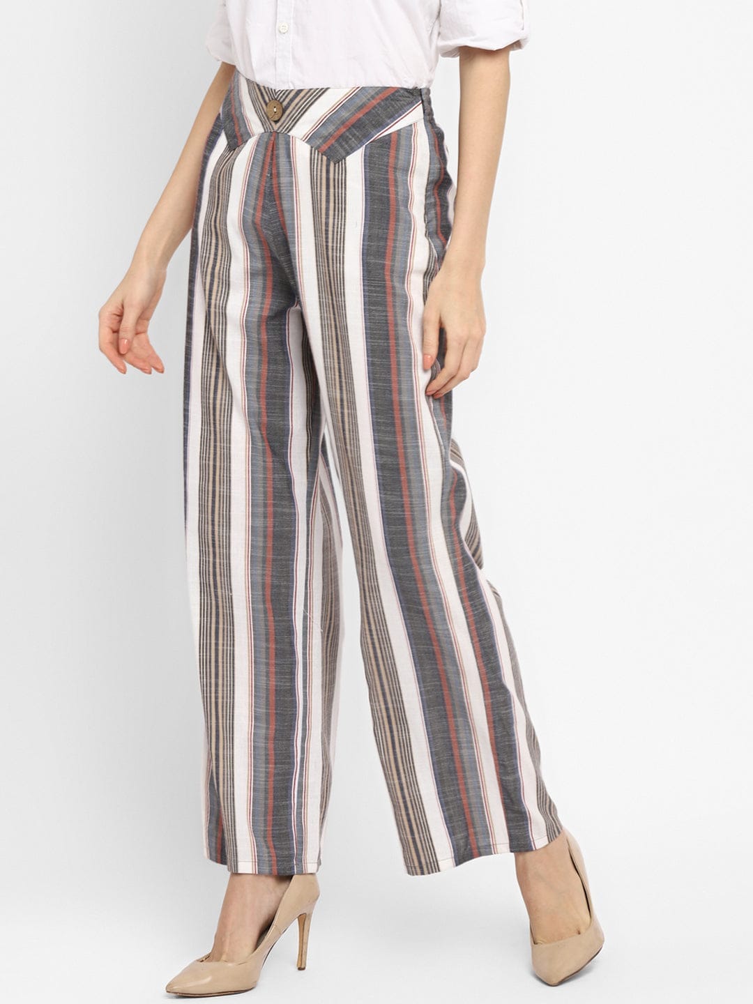 Buy Grey Trousers & Pants for Women by CODE BY LIFESTYLE Online | Ajio.com