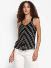 Black Printed Rayon Top