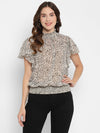 Ivory Printed Georgette Top
