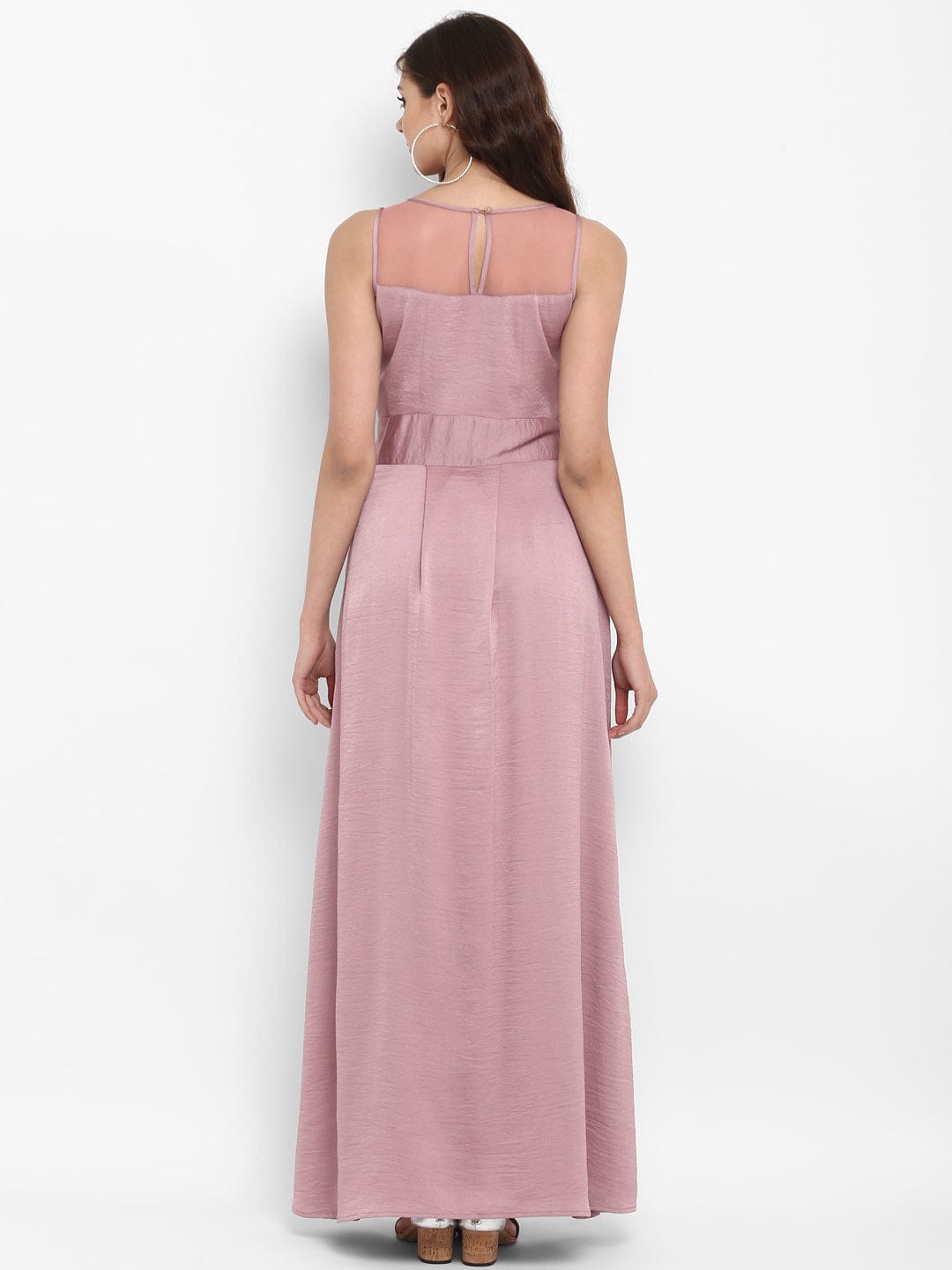 Buy Eavan Kids Pink Self Gown for Girls Clothing Online @ Tata CLiQ