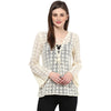 Ivory Solid Crochet Top - Taurusshop.com