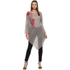 Grey Printed Georgette Kaftan - Taurusshop.com