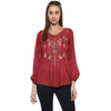 Maroon Solid Modal Rayon Top - Taurusshop.com